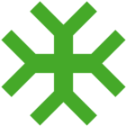 Green snowflake icon