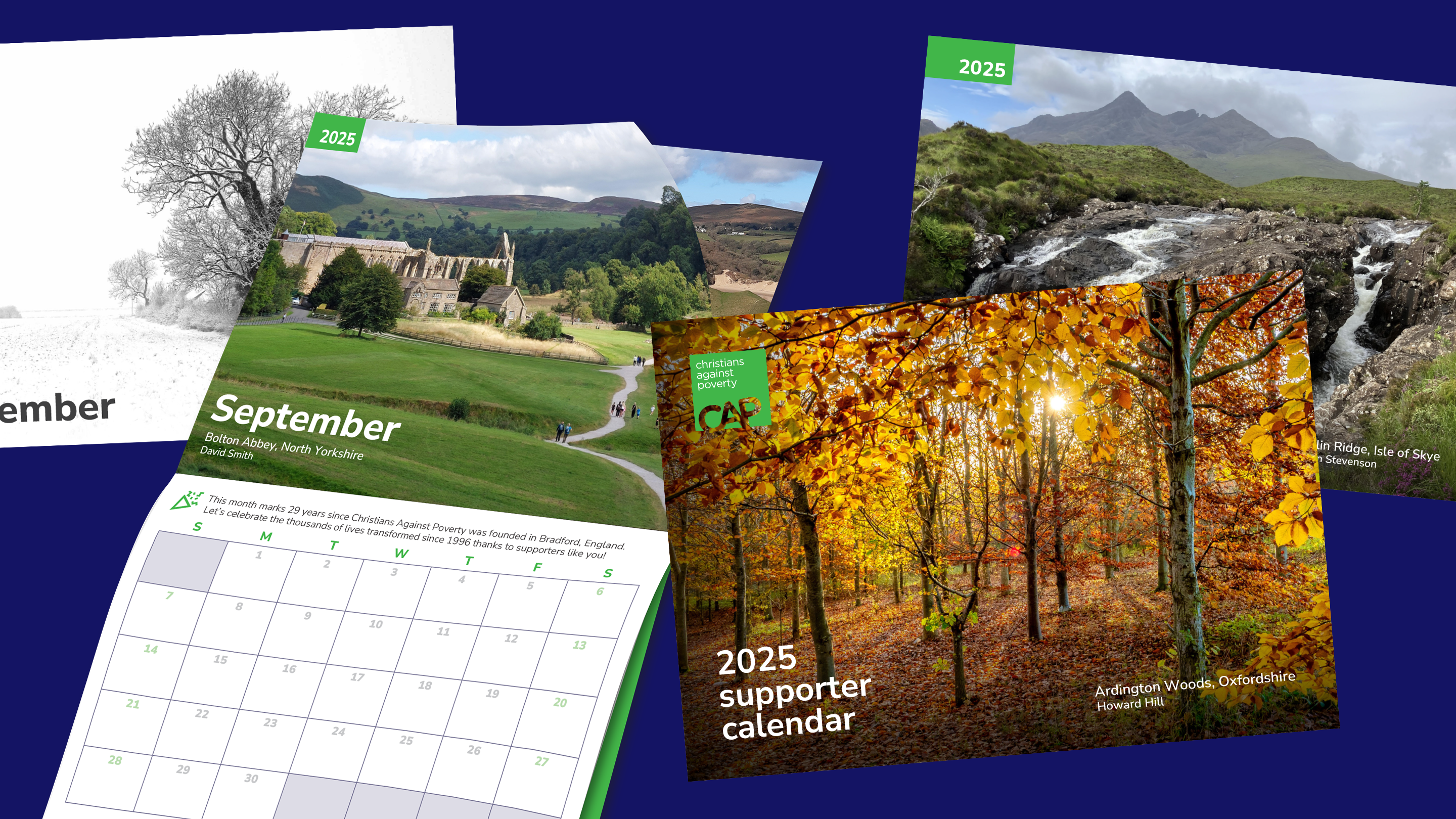 Image showing a calendar and images of landscapes
