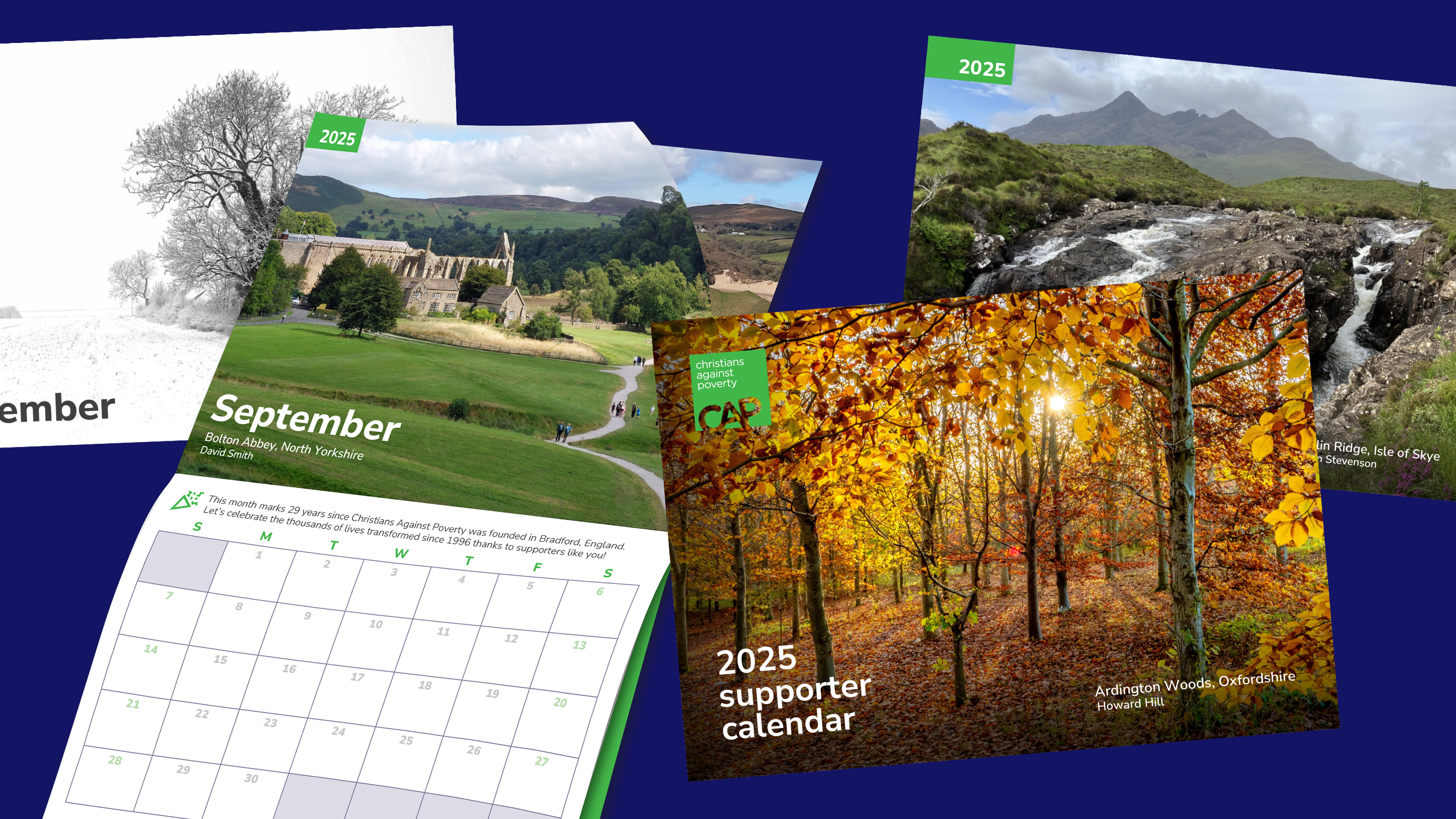 Image showing a 2024 calendar with landscape photographs