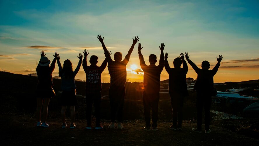 happiness in a group