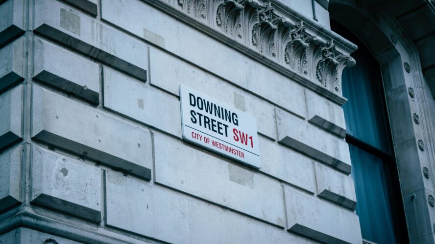 Downing street sign