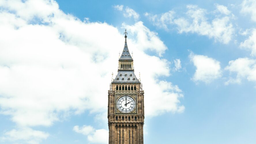 Big ben clock tower against sky