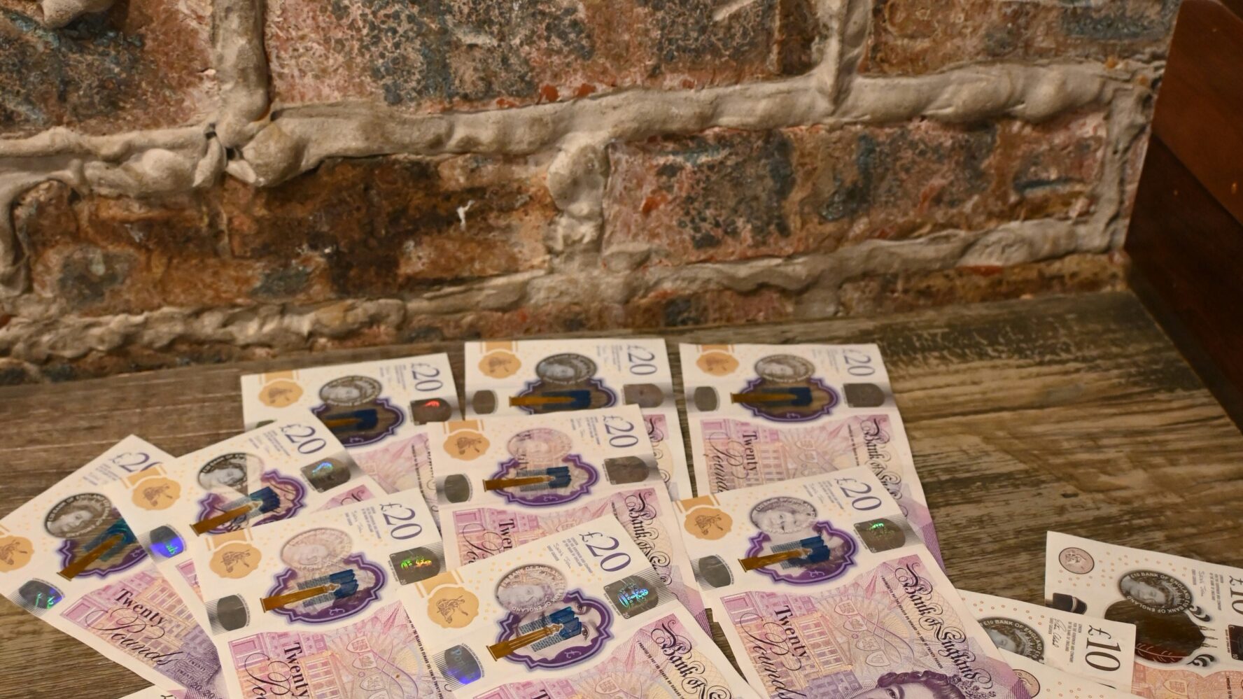 pile bank notes
