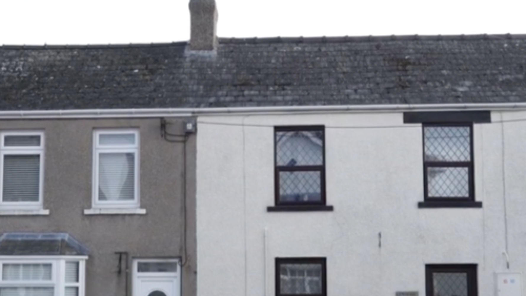 Grey terraced houses