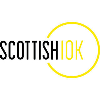 Black and yellow logo that reads 'Scottish 10k'